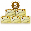 Kit com 5 Uni. de Caixinhas de Promessas Amarelo com Mini Versículos Diários Para Lembranças Linguagem & e Presentes ARC