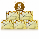 Kit com 5 Uni. de Caixinhas de Promessas Amarelo com Mini Versículos Diários Para Lembranças Linguagem & e Presentes ARC