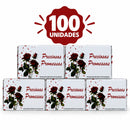 Kit com 100 Uni. de Caixinhas de Promessas Rosa com Mini Versículos Diários Para Lembranças Linguagem & e Presentes ARC