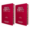 Kit 02 Bíblias Pink Evangélicas Letra Gigante Capa Semiflexível ARC Com Harpa e Índice Feminina