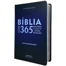 Bíblia 365 Dias Azul Letra Hipergigante Capa Dura Com Harpa Masculina Arc