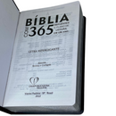 Bíblia 365 Dias Azul Letra Hipergigante Capa Dura Com Harpa Masculina Arc