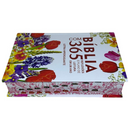 Bíblia 365 Dias Flores Letra Hipergigante Capa Dura Com Harpa e Índice Feminina Arc