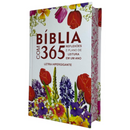 Bíblia 365 Dias Floral Letra Hipergigante Capa Dura Com Harpa Feminina Arc