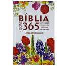 Bíblia 365 Dias Floral Letra Hipergigante Capa Dura Com Harpa Feminina Arc