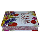 Bíblia 365 Dias Floral Letra Hipergigante Capa Dura Com Harpa Feminina Arc