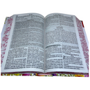 Bíblia 365 Dias Floral Letra Hipergigante Capa Dura Com Harpa Feminina Arc