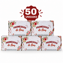 Kit com 50 Uni. de Caixinhas de Promessas Jardim com Mini Versículos Diários Para Lembranças Linguagem & e Presentes ARC