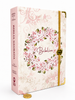 Bíblia Sagrada Letra Hipergigante PPM Capa Dura Círculo Floral Rosa Feminina Com Elástico Harpa ARC