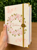 Bíblia Sagrada Letra Hipergigante PPM Capa Dura Círculo Floral Rosa Feminina Com Elástico Harpa ARC