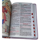Bíblia Abençoada Por Deus Letra Gigante Capa Flexível Com Harpa e Índice Feminina Arc