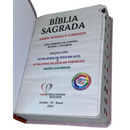 Bíblia Abençoada Por Deus Letra Gigante Capa Flexível Com Harpa e Índice Feminina Arc