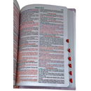 Bíblia Abençoada Por Deus Letra Gigante Capa Flexível Com Harpa e Índice Feminina Arc