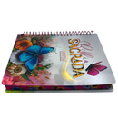 Bíblia Flores e Borboletas Letra Normal Capa Dura Com Espiral e Espaço Anotações Feminina Nvi