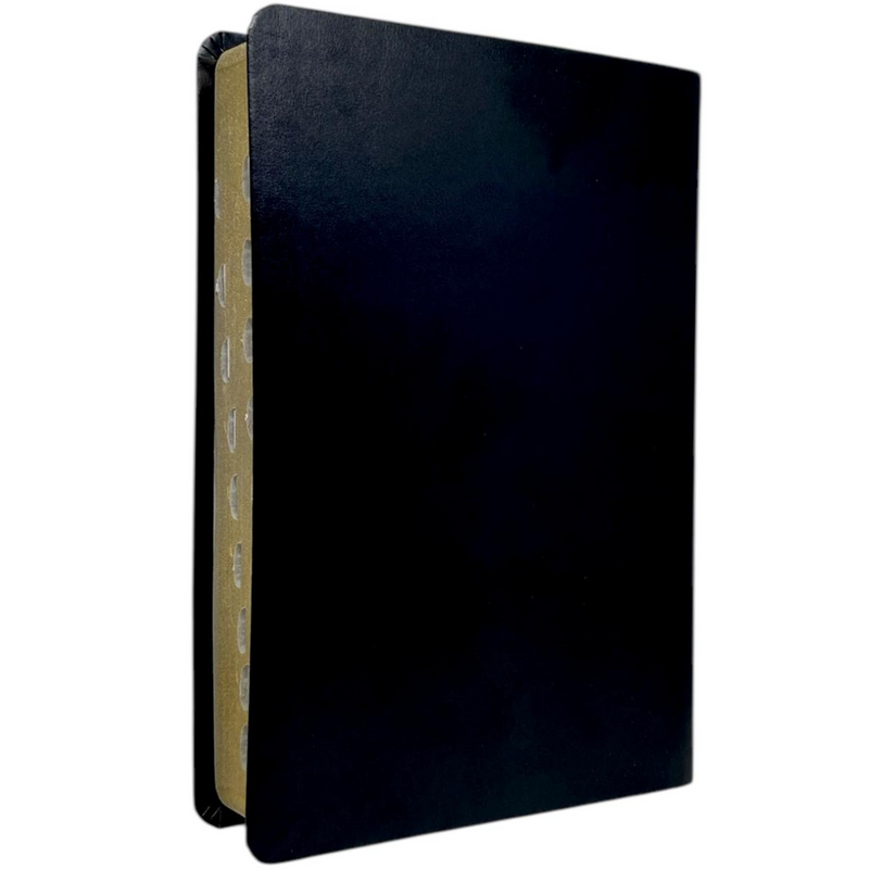 Bíblia Arabesco Café e Preta Letra Gigante Capa Flexível Luxo Pu Com Harpa e Índice Masculina Arc