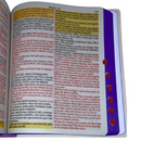 Bíblia Sagrada Letra Jumbo Capa Dura Com Harpa ARC Arranjo Floral Com Capa Protetora e Índice