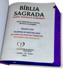Bíblia Sagrada Letra Jumbo Capa Dura Com Harpa ARC Arranjo Floral Com Capa Protetora e Índice