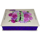 Bíblia Arranjo Floral Roxa Letra Jumbo Capa Dura Com Harpa e Índice Feminina Arc