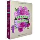 Bíblia Arranjo Floral Roxa Letra Jumbo Capa Dura Com Harpa e Índice Feminina Arc