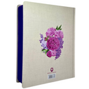 Bíblia Arranjo Floral Roxa Letra Jumbo Capa Dura Com Harpa Feminina Arc