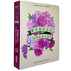 Bíblia Arranjo Floral Roxa Letra Jumbo Capa Dura Com Harpa Feminina Arc