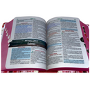 Bíblia Arranjo Flores Letra Grande Capa Dura Com Harpa e Índice Feminina Arc