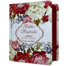 Bíblia Arranjo Flores Letra Grande Capa Dura Com Harpa Feminina Arc