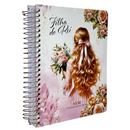 Bíblia  Filha Do Rei Letra Normal Capa Dura Com Espiral e Espaço Anotações Feminina Nvi