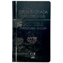 Bíblia Holy Bible Bilingue Preta Letra Gigante Capa Dura Masculina Nvi - Português e Inglês
