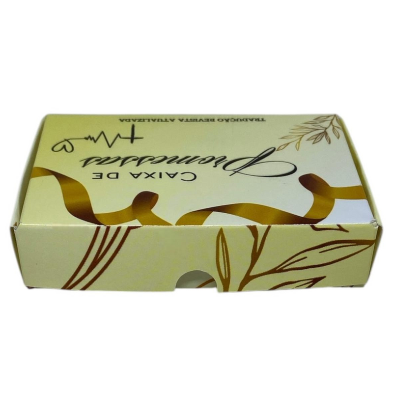 Caixinha de Promessas Para Lembrancinha - Modelo Amarelo