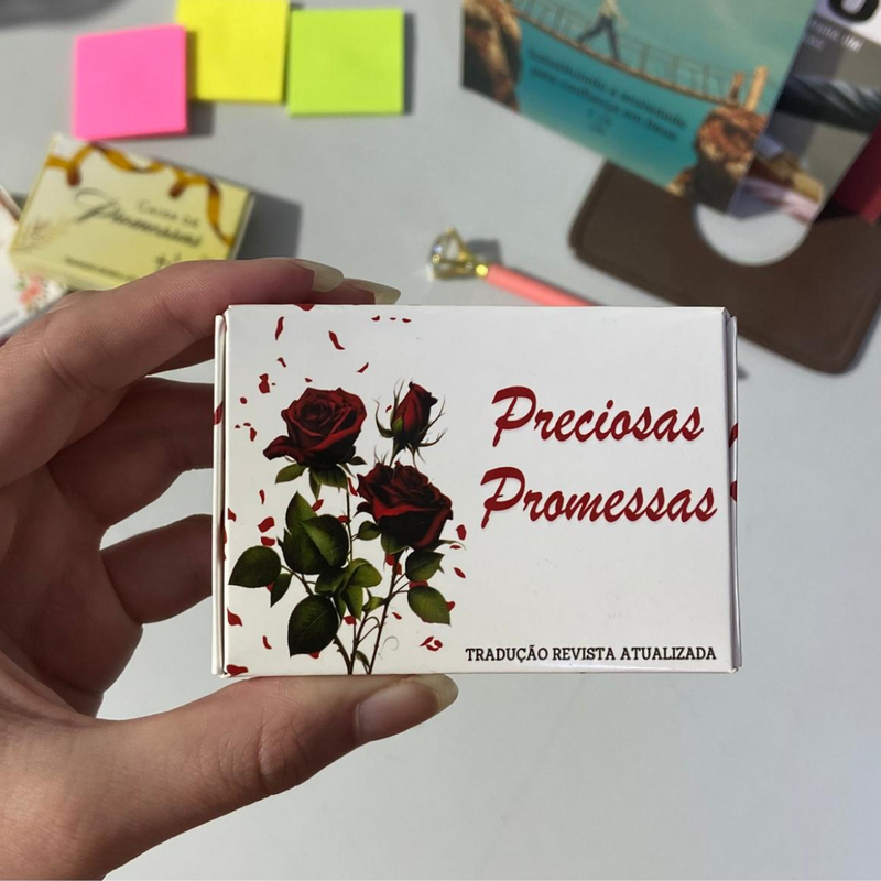 Caixinha de Promessas Para Lembrancinha - Modelo Rosas
