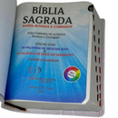 Bíblia Amor e Fé Letra Grande Capa Flexível Com Harpa e Índice Feminina e Masculina Arc