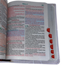 Bíblia Amor e Fé Letra Grande Capa Flexível Com Harpa e Índice Feminina e Masculina Arc