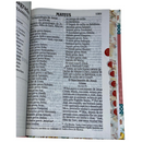 Bíblia Coração Floral Letra Jumbo Capa Dura Com Índice Feminina Nvi