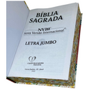 Bíblia Coração Floral Letra Jumbo Capa Dura Feminina Nvi