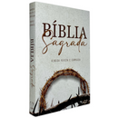 Bíblia Coroa De Espinhos Letra Gigante Capa Brochura Com Harpa Masculina e Feminina Arc