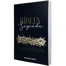 Bíblia Coroa Preta Letra Gigante Capa Brochura Com Harpa Masculina e Feminina Arc