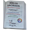 Bíblia Leão Desenho Letra Gigante Capa Brochura Com Harpa Masculina e Feminina Arc
