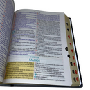 Bíblia Cor Preta Trigo Letra Jumbo Capa Dura Com Harpa e Índice Masculina Arc