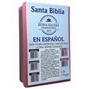 Bíblia Cor Rosa Letra Super Gigante Capa Flexível Pu Feminina Rvt Em Espanhol