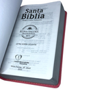 Bíblia Cor Rosa Letra Super Gigante Capa Flexível Pu Feminina Rvt Em Espanhol