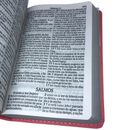 Bíblia Cor Rosa Letra Super Gigante Capa Flexível Pu Feminina Rvt Em Espanhol