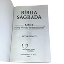 Bíblia Cruz Florida Letra Gigante Capa Brochura Com Índice Lateral Feminina Nvi
