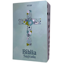 Bíblia Cruz Florida Letra Gigante Capa Brochura Com Índice Lateral Feminina Nvi