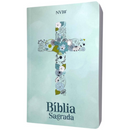 Bíblia Cruz Florida Letra Gigante Capa Brochura Feminina Nvi