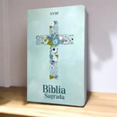 Bíblia Cruz Florida Letra Gigante Capa Brochura Feminina Nvi