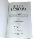Bíblia Cruz Tradicional Letra Gigante Capa Brochura Com Índice Lateral Masculina e Feminina Nvi