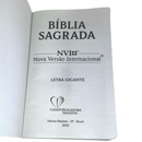 Bíblia Cruz Tradicional Letra Gigante Capa Brochura Masculina e Feminina Nvi