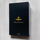 Bíblia Cruz Tradicional Letra Gigante Capa Brochura Masculina e Feminina Nvi