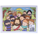 Livro Cute Jesus & Disciples Goods De Colorir Infantil Atividades Bíblicas Capa Flexível